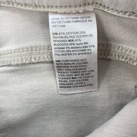 Chicos Jeans Womens 1.5 US 10 Beige So Slimming Girlfriend Slim Ankle Stretch - Picture 6 of 11